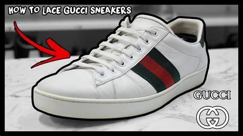 how to factory lace gucci ace sneakers the right|factory lace Gucci ace sneakers.